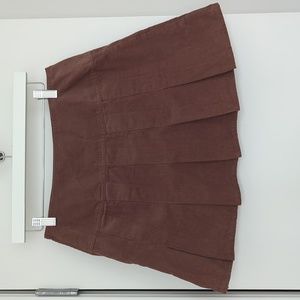 H&M mini skirt corduroy chocolate Sz 6